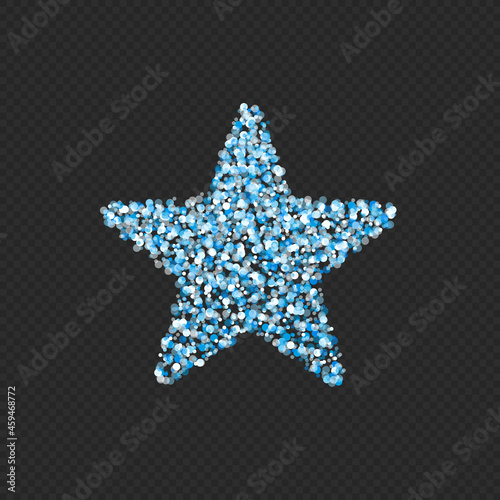 Glowing Star isolated on transparent background. Vintage retro shape stars with shining lights. Design element for online casino  poker  roulette  slot machines and other. Vector illustration EPS 10.