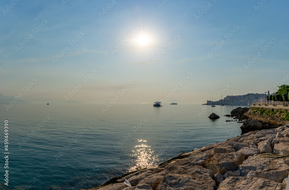 Morning walk in old part of Gaeta, ancient Italian city in province Latina Morning walk in old part of Gaeta, ancient Italian city in province Latina