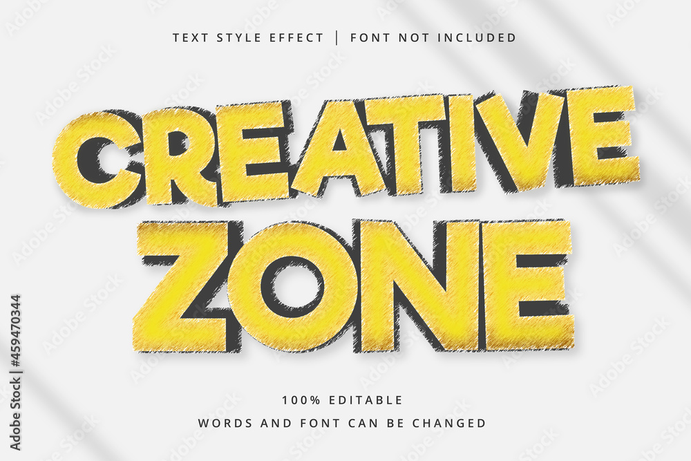 Creative Zone Editable Text Effect