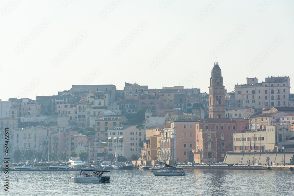 Fototapeta premium Morning walk in old part of Gaeta, ancient Italian city in province Latina