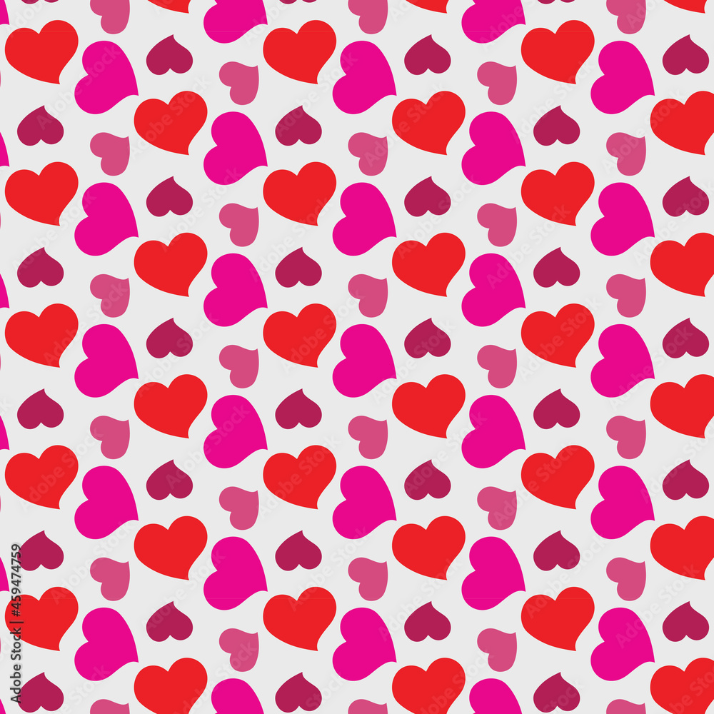 Valentine and Heart Seamless Pattern Background,Heart Pattern Vector Art, Icons, and Graphics