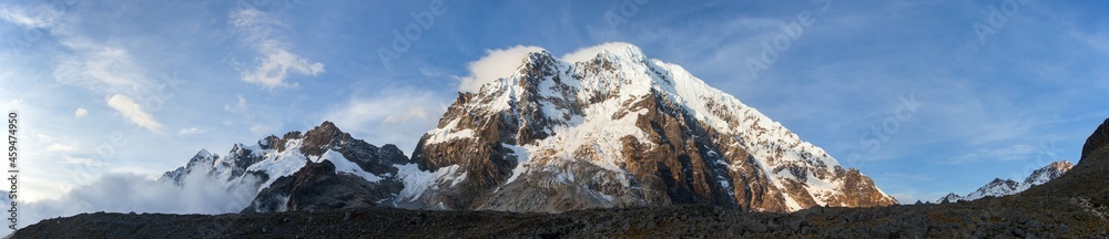 mount Salkantay or Salcantay Andes mountains in Peru mount Salkantay or Salcantay Andes mountains in Peru
