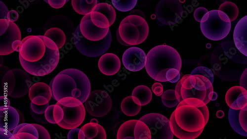 pink bubbles background. bright abstract background with bubbles