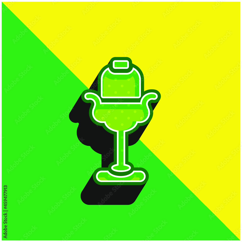 Beauty Salon Green and yellow modern 3d vector icon logo Beauty Salon Green and yellow modern 3d vector icon logo