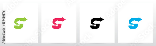 Exchange Arrows On Letter Logo Design S
