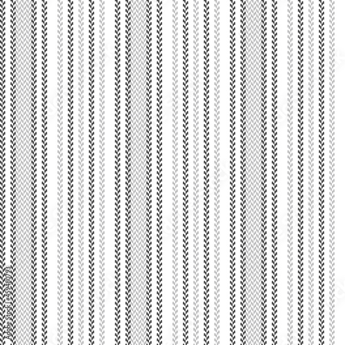 Stripe pattern in grey and white. Herringbone textured seamless vertical neutral stripes for dress, shirt, skirt, shorts, pyjamas, other modern spring summer autumn winter fashion fabric print.