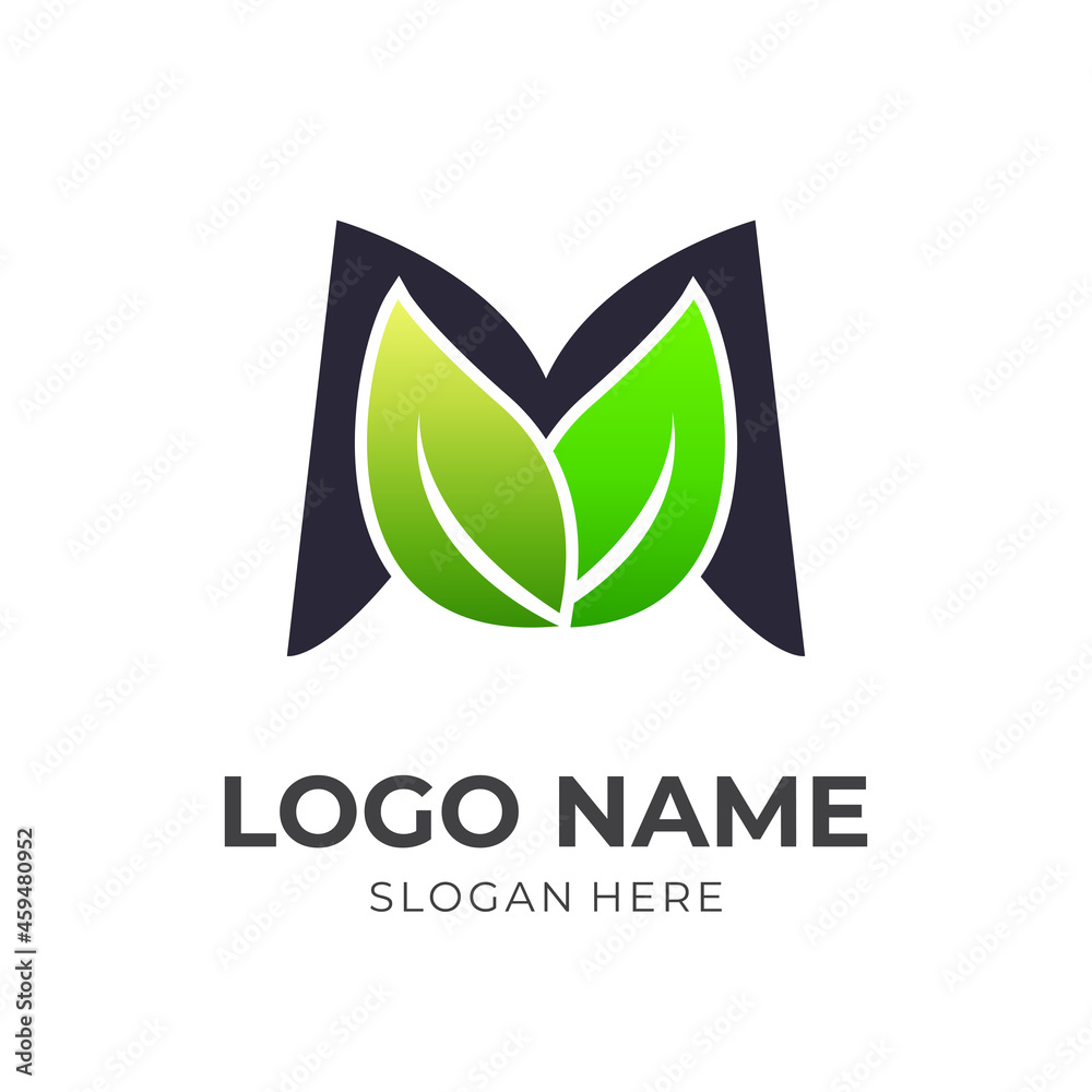 abstract letter logo design template concept vector with flat black and green color style abstract letter logo design template concept vector with flat black and green color style