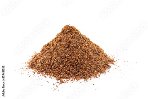 Brown coconut husk, coconut fiber for growing plant.