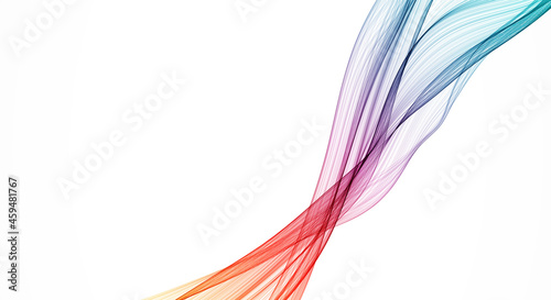 Abstract background. Vector. Illustration of a color wave.
