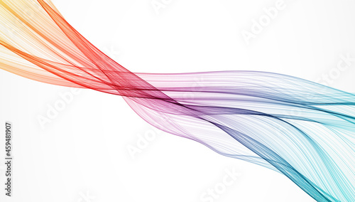 Abstract background. Vector. Illustration of a color wave.