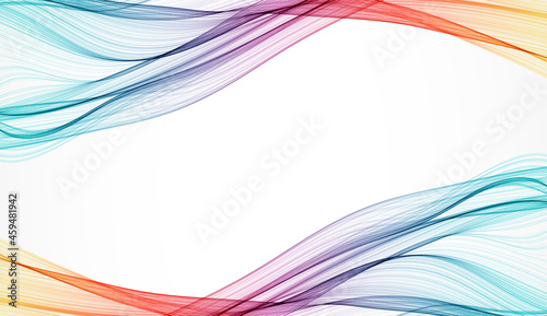 Abstract background. Vector. Illustration of a color wave.