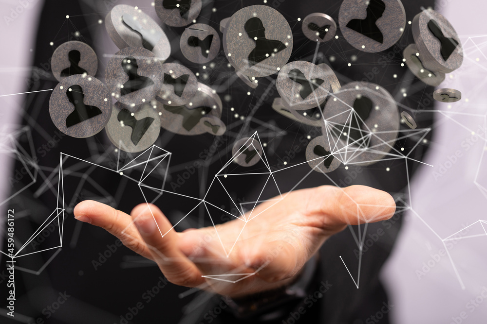 using social network connection 3D rendering using social network connection 3D rendering