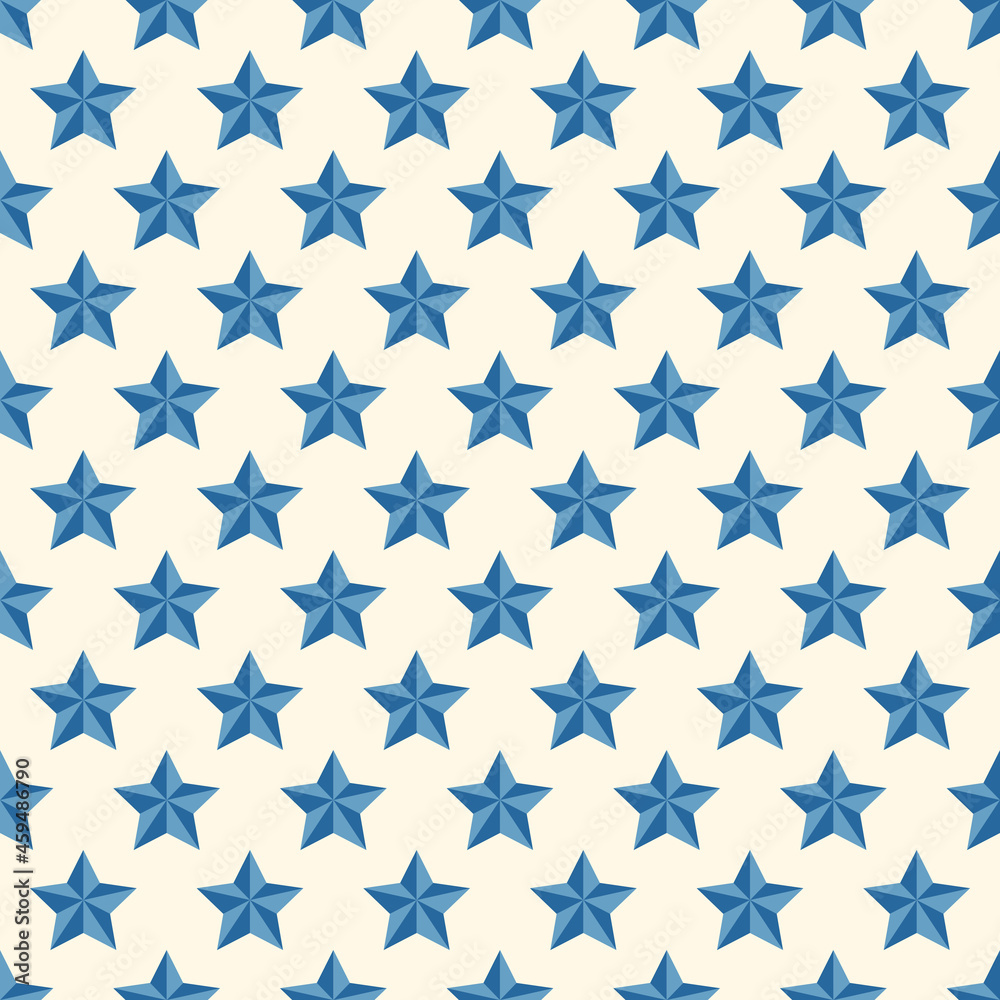 Vector seamless geometric star patterns - xmas design. Repeatable blue christmas background - retro style. Creative trendy endless print Vector seamless geometric star patterns - xmas design. Repeatable blue christmas background - retro style. Creative trendy endless print