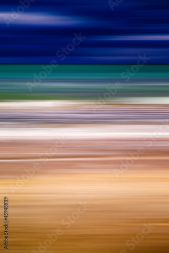 Abstract seascape background, motion blurred, long exposure.