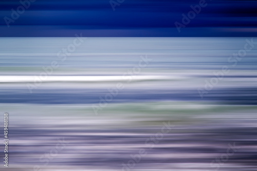 Abstract seascape background, motion blurred, long exposure.