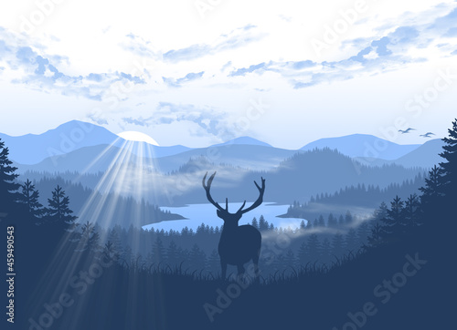 deer in the mountains © komang