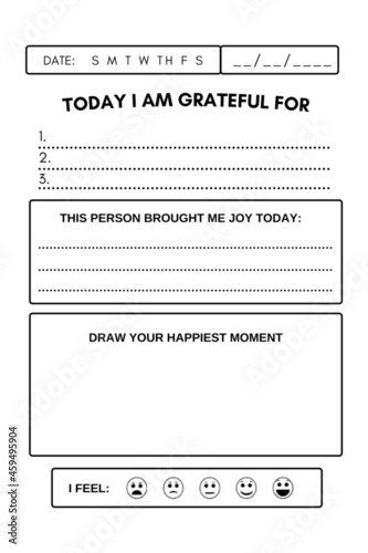 Gratitude journal for children and adults, small journals for writing