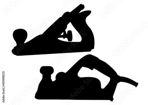 Mechanical planer tool. Vector image.