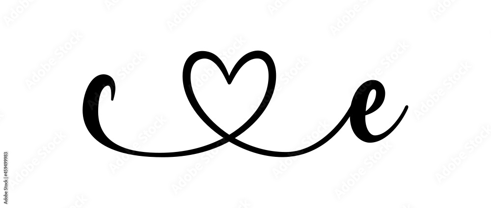 ce, ec, letters with heart Monogram, monogram wedding logo. Love icon, couples Initials, lower case, connecting HEART, home decor, ce, ec, letters with heart Monogram, monogram wedding logo. Love icon, couples Initials, lower case, connecting HEART, home decor,