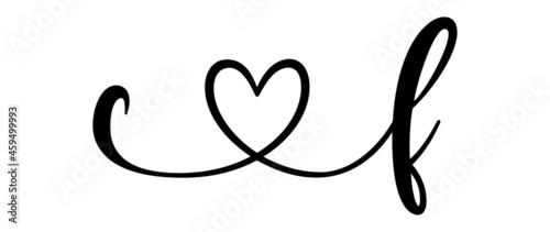 cf, fc, letters with heart Monogram, monogram wedding logo. Love icon, couples Initials, lower case, connecting HEART, home decor,