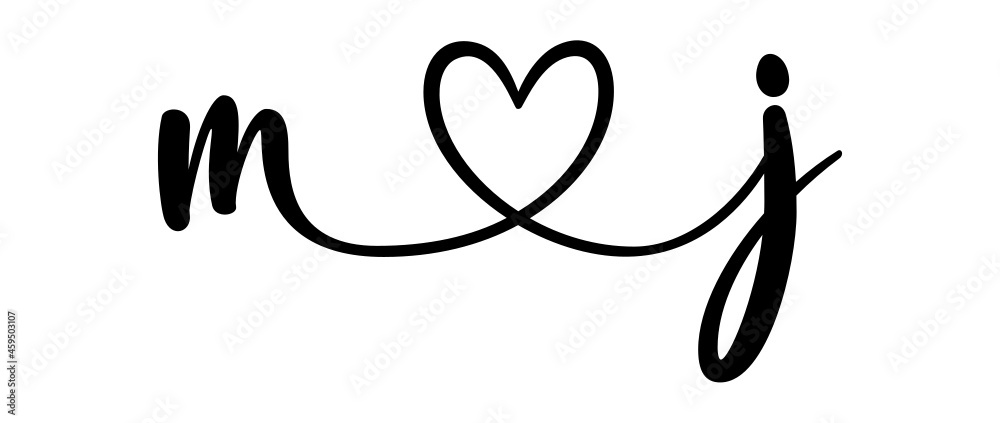 mj, jm, letters with heart Monogram, monogram wedding logo. Love icon, couples Initials, lower case, connecting HEART, home decor, mj, jm, letters with heart Monogram, monogram wedding logo. Love icon, couples Initials, lower case, connecting HEART, home decor,