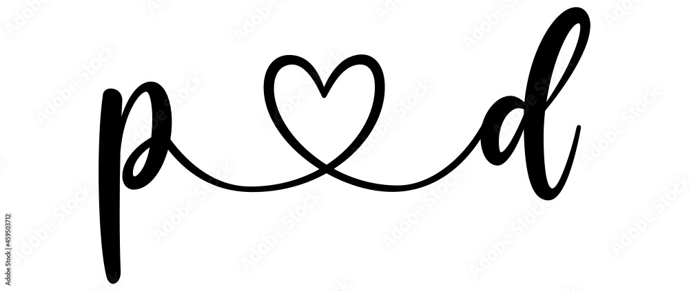 pd, dp, letters with heart Monogram, monogram wedding logo. Love icon, couples Initials, lower case, connecting HEART, home decor, pd, dp, letters with heart Monogram, monogram wedding logo. Love icon, couples Initials, lower case, connecting HEART, home decor,