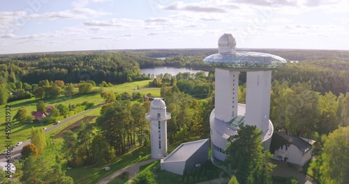 Ethno-Cosmological museum and modern observatory in Moletai, Lithuania, Europe photo