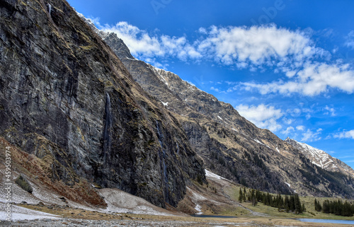 Hintersee, Salzburg, Pinzgau, Gebirgssee, Felbertal, Talschluss, Sommer, klar, Natur, Naturjuwel, Naturdenkmal, Nationalpark, Hohe Tauern, Felbertauern, Fels, Felswand, Alpenhauptkamm, Alm, Wiesen, Fe photo