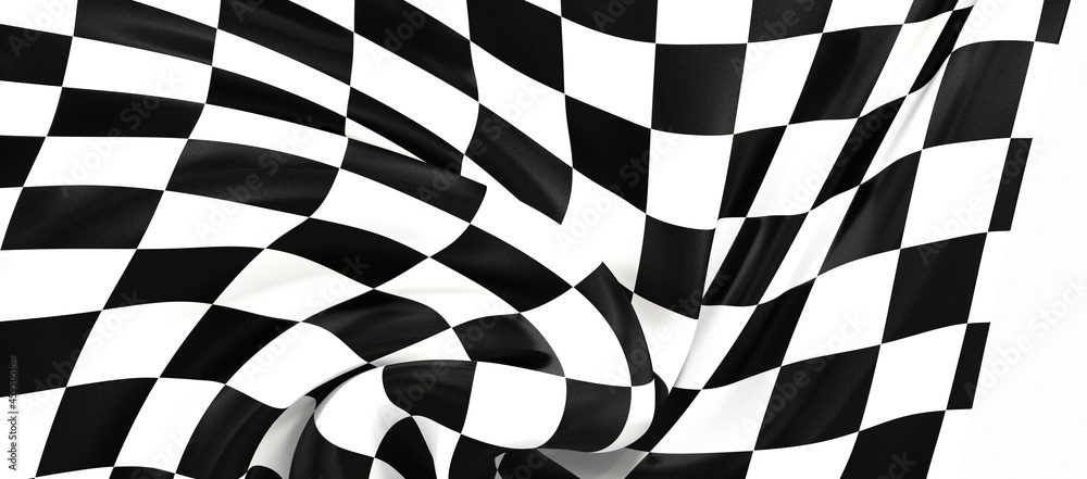 Obraz premium checkered flag, end race background