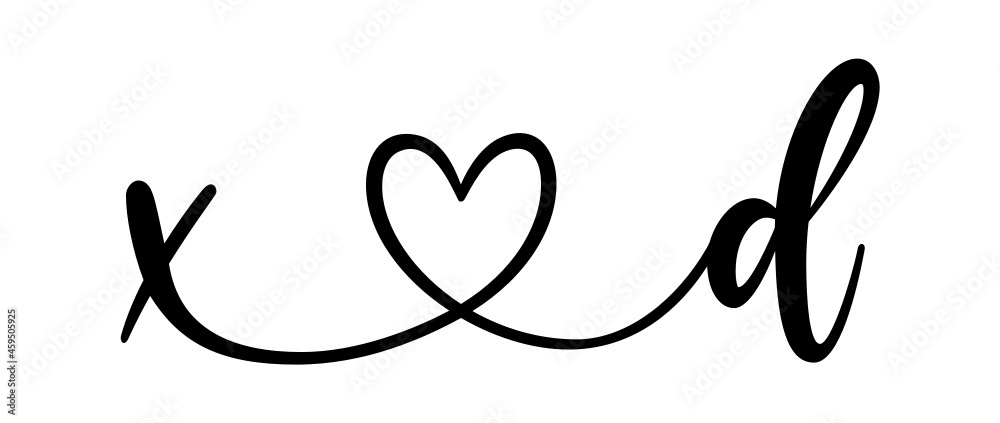 xd, dx, letters with heart Monogram, monogram wedding logo. Love icon, couples Initials, lower case, connecting HEART, home decor, xd, dx, letters with heart Monogram, monogram wedding logo. Love icon, couples Initials, lower case, connecting HEART, home decor,