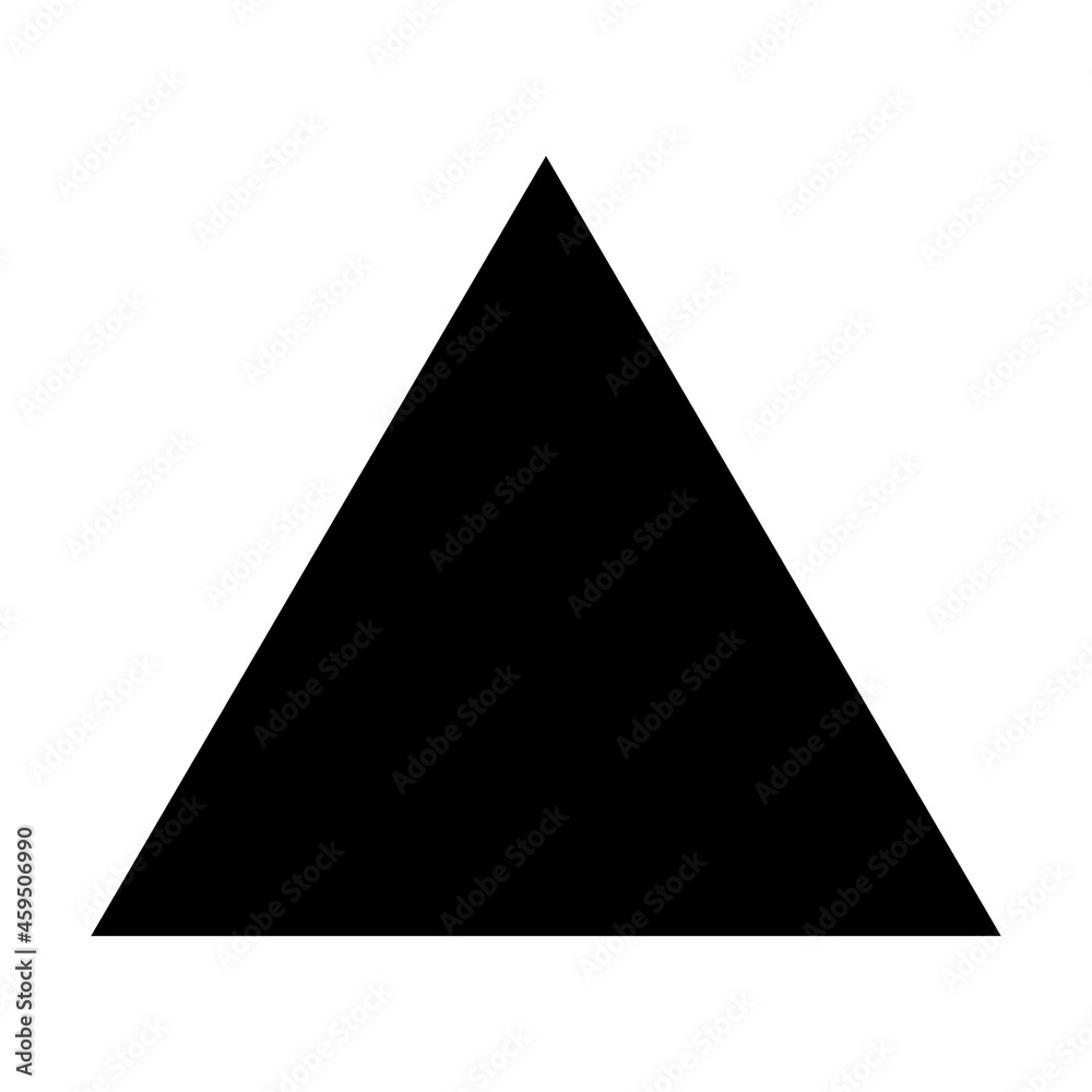 Triangle shape icon vector symbol for creative graphic design ui element in a pictogram illustration Triangle shape icon vector symbol for creative graphic design ui element in a pictogram illustration