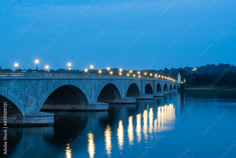 Memorial Bridge and the Potomac River at Dawn on a Late Summer Morning