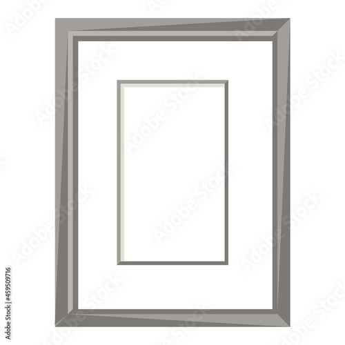 Stylized illustration of picture frame. Image for design or decoration.