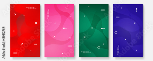 Trendy editable template for social networks stories, vector illustration. Design backgrounds for social media.