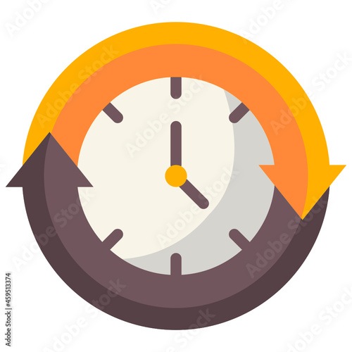 clock flat icon