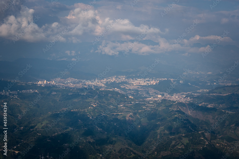 aerial view of the city of Manizales Caldas
Coffee crops and products of the region