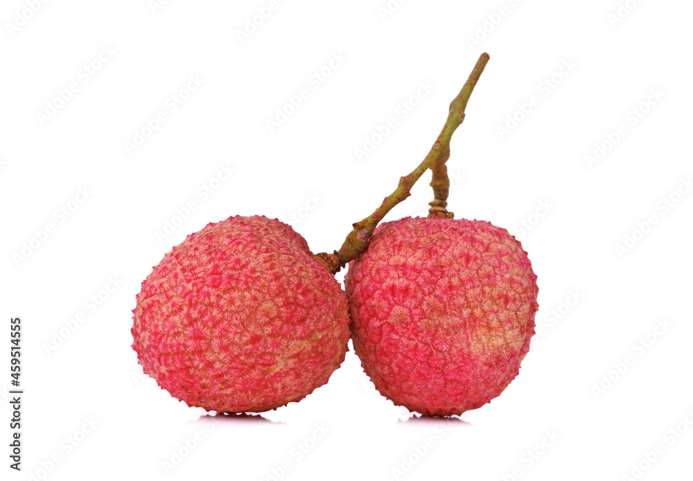 Lychee fruit isolated on white background Lychee fruit isolated on white background