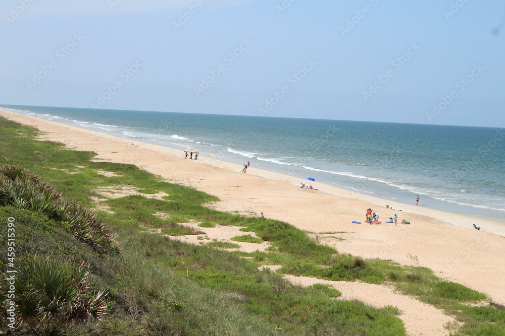 Florida Nature Preserve Beach Looking North