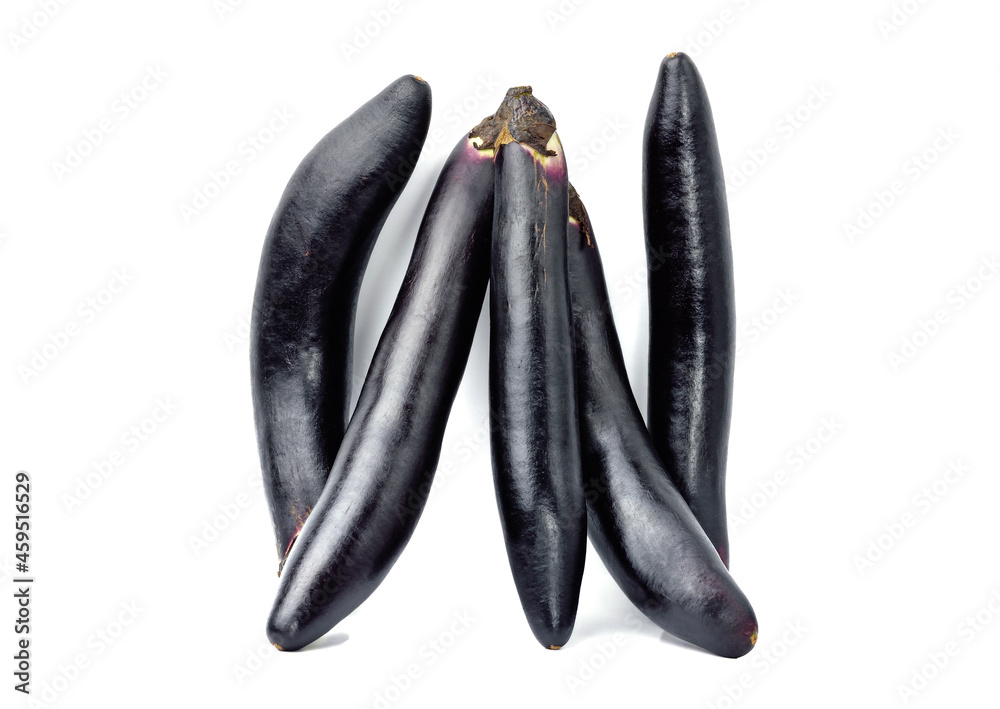 Fresh purple eggplant isolated on white background Fresh purple eggplant isolated on white background