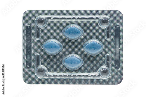 Medicine tablets in aluminum pack