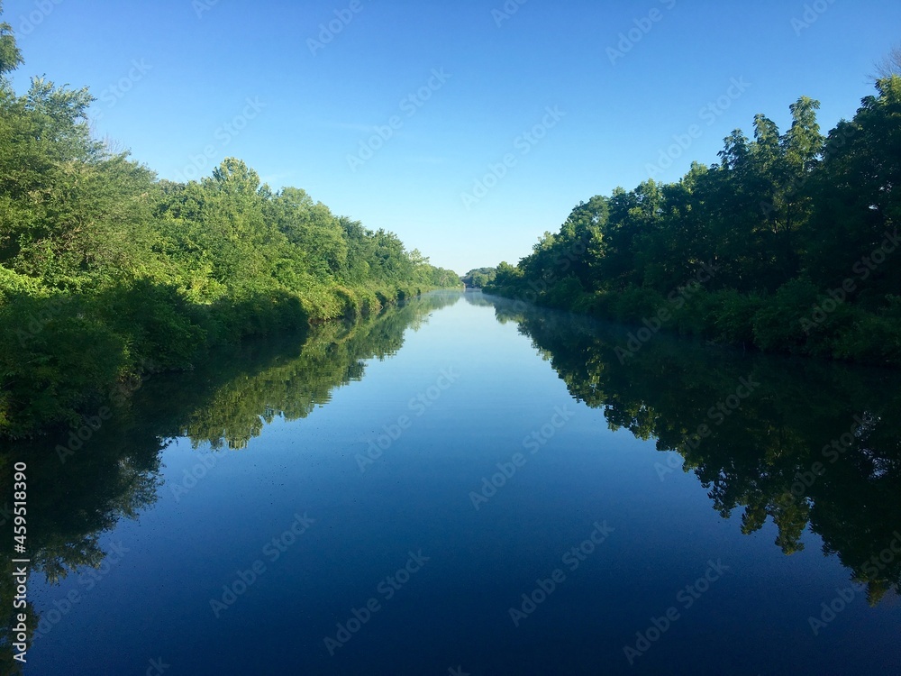 Canal reflection in the summer Canal reflection in the summer