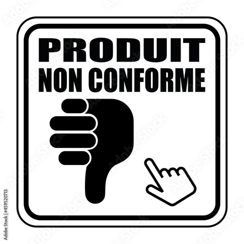 Logo produit non conforme. photo