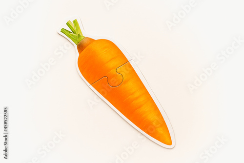 Fototapeta Naklejka Na Ścianę i Meble -  Illustration of a vegetable. Picture of carrots on a white background.