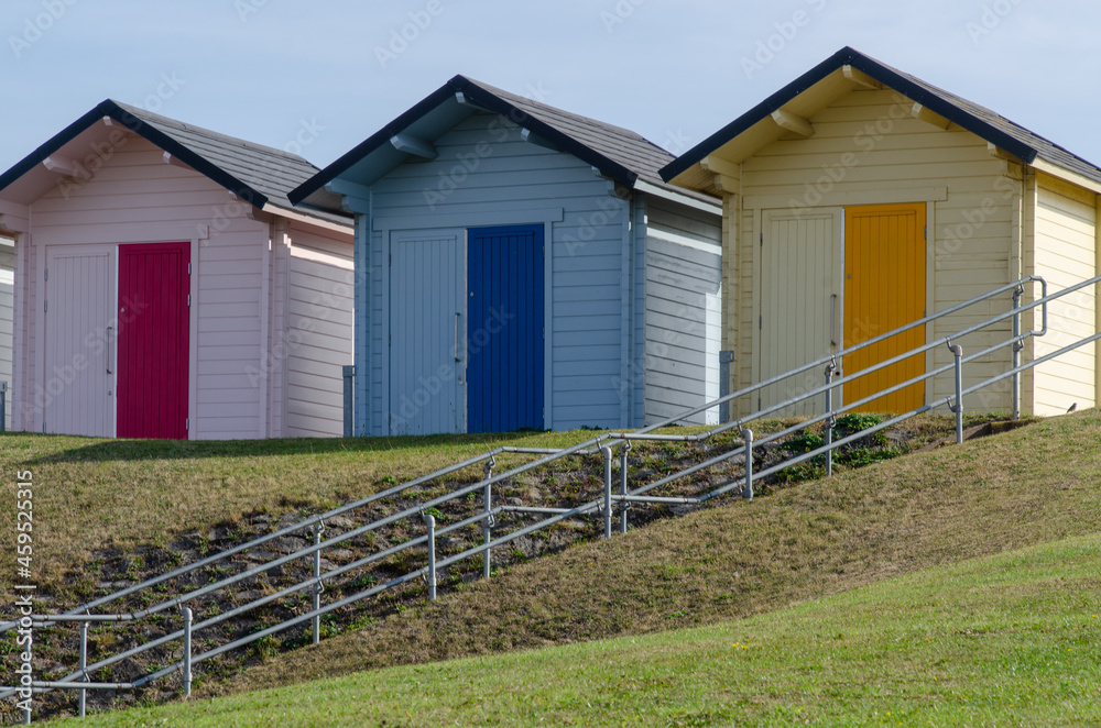 beach huts at the beach