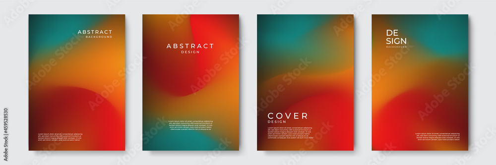 Fototapeta premium Trendy fluid gradient blur background for cover design background, colorful abstract liquid 3d shaped. Futuristic design backdrop for banner, poster, cover, flyer, presentation, advertising