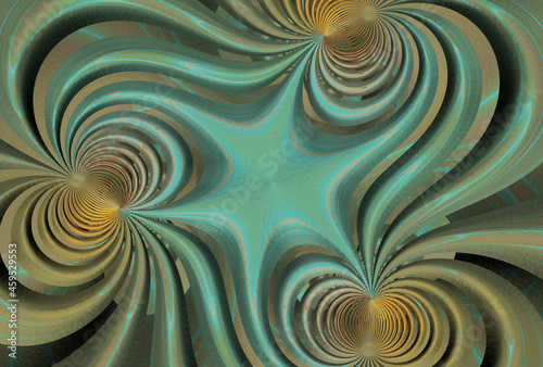 Fantastic fractal background. Abstract fractal texture. Digital art. 3D rendering.