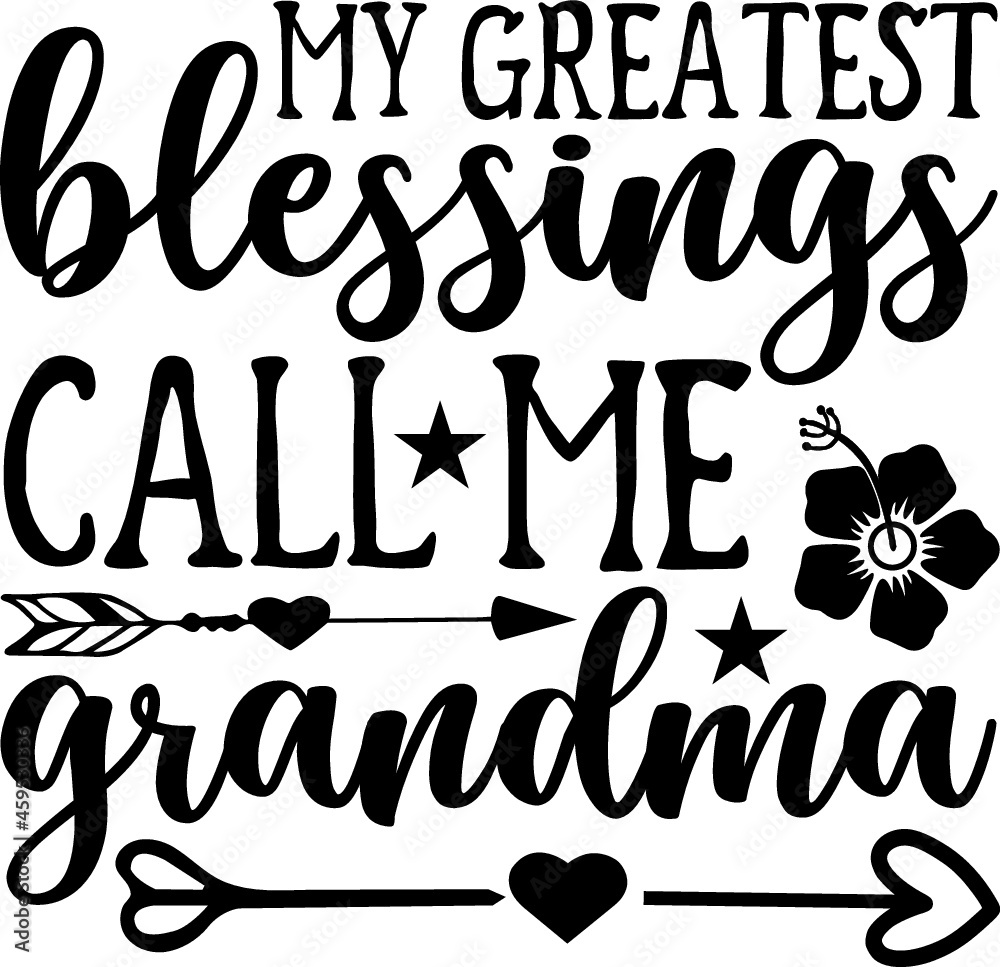 grandma Quotes design SVG, Family vector t-shirt SVG Cut Files for ...