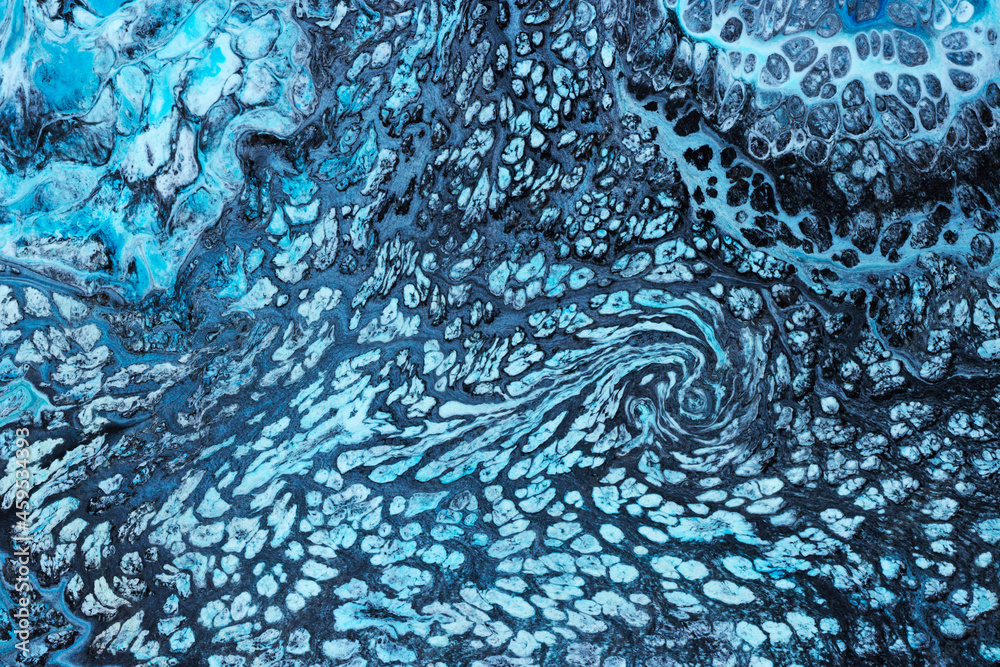 Naklejka premium Floating paints texture abstract background