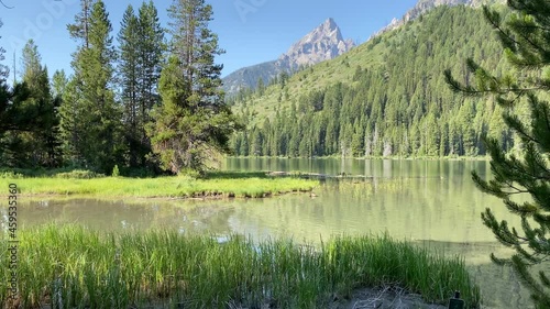 Taggart Lake in Grand Teton National Park Wyoming photo