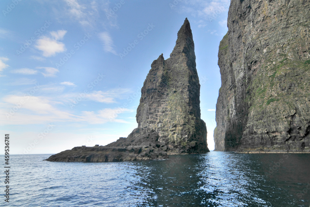 Bird cliffs near Vestmanna Streymoy Faroe Islands